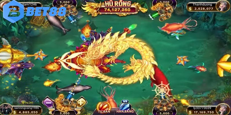 Bắn cá rồng vàng trò chơi hấp dẫn
